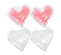 UPKOCH 4 pièces Pack Gel Réfrigérant Forme Cœur Réutilisable Compresses Froides pour Blessures Poche Gel Compacte et Confortable pour Soins Infirmiers et Beauté