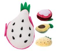 UPKOCH 4 Pièces Peluche pour Fruits avec Catnip Avocat Fruit du Dragon Ananas Amusants Apaisants pour Actifs