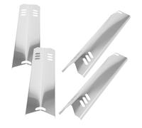 UPKOCH 4 pièces Plaques Chauffantes Acier Inoxydable pour Barbecue Protection de Brûleur Durable et Remplacement Facile Accessoires Multifonctions pour Grill de Jardin
