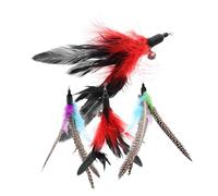 UPKOCH 4 pièces Plumes de Remplacement pour Suspendu Chat Accessoires Interactifs pour Chats Intérieur Recharges Légères et Durables pour Entraînement et Jeu Quotidien