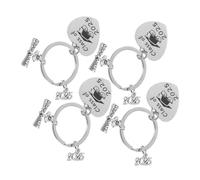 UPKOCH 4 Pièces porte-clés de la saison des diplômes porte-clés de célébration de remise des diplômes Keychain de mémoire de remise des diplômes Hadif kilkchain Acier inoxydable