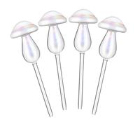 UPKOCH 4 Pièces Pot Watering Globes Mushroom Shape Self Watering Stakes for Indoor Plants Automatic Hydration System