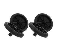 UPKOCH 4 pièces Roues de Remplacement pour Poubelle Accessoires Silencieux Caoutchouc pour Déplacement des Poubelles Extérieures Compatible Majorité des Contenants