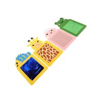 UPKOCH 4 Pièces Sensoriels des Enfants Panneau Occupé Sensoriel Tapis Sensoriels pour Enfants Carrelage Sensoriel Tapis De Jeu Bébé Planche D'activités Sensorielles Feutrine