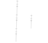 UPKOCH 4 Pièces Support Parasol Base Lestée pour Parasol de Fixation Sol Robuste pour Camping Rivière