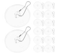 UPKOCH 40 Pièces Crochets de Plafond Adhésifs Transparents Crochet en Acier Inoxydable, Forte Adhérence, Invisibles, pour Décoration Mariage et Projets DIY