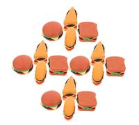 UPKOCH 40 Pièces Fast Food Réaliste pour Garçon Fille Miniatures Hamburger Sandwich Hot Dog et Toast Set de Jeu de Cuisine pour Jeu de Rôle et Créativité