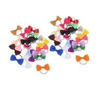 UPKOCH 40 Pièces Noeuds pour Chiens Petits Colorés avec Élastiques Accessoires Capillaires pour Chiots Yorkie Poodle Maltese Résistants et Faciles à Nettoyer