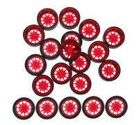 UPKOCH 40 Pièces Wheels Rubber Tires for Model Car Parts DIY Robotics Educational Science Kits with Axle Compatible for Rc Car Replacement Accessories