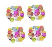 UPKOCH 400 Pièces Plastique Colorées pour Jeu de Fête Thème Clown Légères et Portables Décorations Halloween et Carnaval