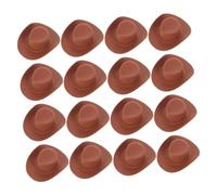 UPKOCH 40pièces Chapeaux Miniatures Plastique Compact pour Décoration De Maisons Miniatures Et Loisirs Créatifs Lot de Chapeaux Western
