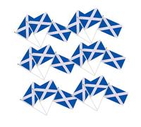 UPKOCH 40pièces Drapeaux Écossais Sur Bâtonnet Mini Drapeaux à Agiter Main Pour Événements Sportifs Fêtes Et Célébrations