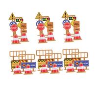 UPKOCH 45 Pièces Miniature Road Signs Toy Set for Educational Traffic Safety Play Portable and Realistic Models for Cognitive Development