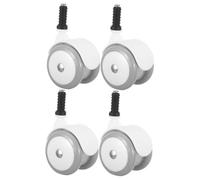 UPKOCH 4pcs Roues Pivotantes de Chariot Remplacement de Roue de Poussette pour Trotteur et Poussette Bébé et Résistantes pour Sols Extérieurs et Balades Nocturnes