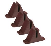 UPKOCH 4pièces Base De Clôture Jardin Support Anti-basculant pour Petite Clôture Plastique Fixation Murale Facile pour Jardin Pelouse Terrasse