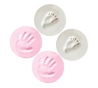UPKOCH 4pièces Kit Empreintes et Mains Garçon Fille Souvenir Lot Soi-même Cadeau Anniversaire pour Nouveaux-nés