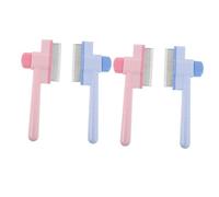 UPKOCH 4pièces Peigne pour Chat et Chien Acier Inoxydable Lot pour Démêler Poils Longs et Courts Outil de Toilettage Autonettoyant