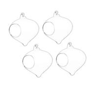 UPKOCH 4pièces Terrarium Suspendu Verre pour Plantes Jardinières Suspendues Verre Pots De Fleurs Décoratifs Intérieur