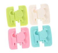 UPKOCH 4pièces Verrou De Sécurité Pour Garçon Fille Verrous De Cabinet Languettes De Protection Pour De Réfrigérateur Protection Pour Garçon Fille Vert Bleu Rose Blanc