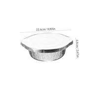 UPKOCH 5 ensembles Barquettes Papier Aluminium avec Couvercles Casseroles Portables pour Barbecue Multifonction Récipients Alimentaires Jetables pour Cuisson et Chauffage Plein Air