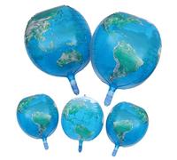 UPKOCH 5 pièces Ballons Aluminium Épais Lot de Ballons Thème Terre Transparente Décoration pour Fêtes Mariages et Événements
