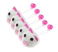 UPKOCH 5 Pièces Jouets en Peluche pour Chat Chat Souris Souris Jouets Chaton Jouer Cloche Chaton Joue à l'exercice De Poursuite Cat Interactive Toys Mouse Peluche
