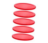 UPKOCH 5 pièces Lot de Palets de Hockey sur Air Rouges Ensemble de Remplacement Épais Compatible Tables de Jeu et Accessoires pour Hockey sur Table