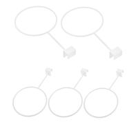 UPKOCH 5 Pièces Support Mural Polyvalent pour Ballons Rack de Rangement Ajustable pour Basketball Football Volley Ball Support Affichage Blanc pour Maison Garage et Magasin