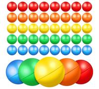UPKOCH 50 Pièces Balles en Plastique Colorées pour Tirage Sort, Réutilisables et Faciles à Ouvrir, pour Fêtes et Animations Communautaires,