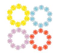 UPKOCH 50 pièces Décorations de Rayons de Plastique Clips Colorés pour Rayons de Roue VTT et Standard Accessoires de Décoration et Facile à Installer