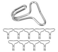 UPKOCH 50 pièces Lot de Crochets INOX pour Fixation Housse Siège Auto Crochets Robustes pour Coussin Siège Accessoires Durables Compatibles avec Plusieurs Modèles Fixation Sécurisée pour