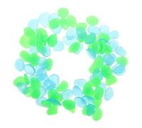 UPKOCH 500 Pièces Lot de Galets Lumineux Phosphorescents pour Jardin Aquarium et Allée Pierres Décoratives Résine Sûres et Polyvalentes pour Bassin Tortue et Aménagement Paysager