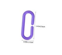 UPKOCH 500 pièces Maillons de Chaîne Colorés Plastique pour Oiseaux Clips et Crochets pour Jouets de Cage à Perroquets Accessoires pour Ludiques et Exercices des Petits Oiseaux