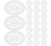 UPKOCH 500 Pièces Rondelle Plastique de Fixation 45mm pour Panneaux | Polypropylène Blanc, Support Solide et Répartition de Charge, pour Plaques Mousse et Usage Résidentiel