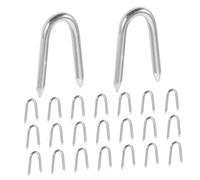 UPKOCH 50pièces Clous u Métal pour Clôtures Piquets De Fixation Robustes Et Durables Piquets Fer pour Jardin Et Sécurisation De Clôtures