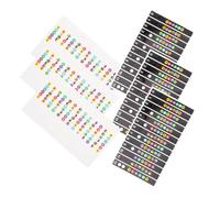 UPKOCH 6 Pièces Autocollants Notes Guitare pour Manche Étiquettes de Fretboard Transparentes et Noires Autocollants Guide de Gamme pour Débutants