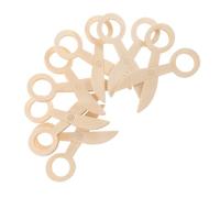UPKOCH 6 pièces Ciseaux Bois pour Garçon Fille Sécurité Garçon Fille Coordination Main Œil Apprentissage Précoce Éducatif pour Tout Petits