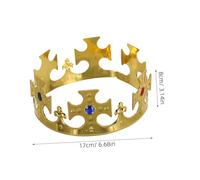UPKOCH 6 pièces Couronnes de Fête Princes Lot pour Garçon Fille Accessoires Danniversaire avec Croix Scintillante Décoration Unisexe