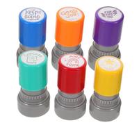 UPKOCH 6 Pièces Encreurs pour Enseignants Colorés pour Évaluation Rapide et Encouragement Élèves Compact et Portable pour Correction Devoirs et Motivation Scolaire