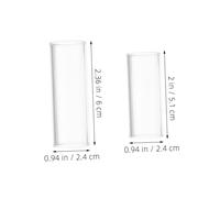 UPKOCH 6 Pièces Guitar Slide Finger Covers Glass Slides For Electric And Acoustic Guitar For Travel Practice Jazz Blues Performance