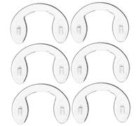 UPKOCH 6 pièces Plaquettes de Nez Silicone Transparent U Antidérapantes et Confortables Lot pour Lunettes et Lunettes de Soleil Remplacement Facile à Installer