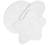 UPKOCH 6 pièces Puzzle DIY Papier Blanc à Colorier Casse-tête Bricolage pour Garçon Fille Matériau Papier Découpé Précis Exercices de Créativité et Motricité Fine