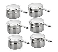 UPKOCH 6 Pièces Réchaud Acier Inoxydable pour Cuisine Extérieure Support de Flexible pour Plat Chafing pour Camping et Cuisine Au Pot Chaud