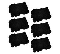 UPKOCH 6 Pièces Tissu Halloween Noir Effrayant Décoration Gauze Polyester-Coton pour Maison Hantée Intérieur Extérieur Fête Effet Toile Araignée