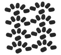 UPKOCH 60 Pièces Lot de Bonnettes Mousse Noires pour Microphone Lavalier Mini Pare-vent Haute Densité pour Clarté Audio et Du Bruit Lors de Discours et Performances