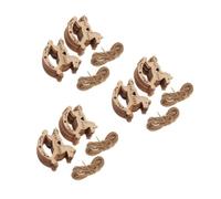 UPKOCH 60 Pièces Pendentif en Bois Cheval Creux pour Décoration de Noël | Bois Rustique, Lot Créatif pour Photos, Projets Diy, Étiquetage Manuscrit, Garçon et Filles et Fêtes