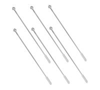 UPKOCH 6Pièces Agitateurs Acier Inoxydable Bâtonnets Réutilisables pour Cocktails Milkshakes et Café Design Élégant pour Mélange Parfait de Boissons