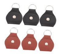 UPKOCH 6pièces Porte Médiator pour Guitare Housse Cuir Pochette De Rangement avec Boucle De Suspension Sac De Transport Compact