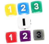 UPKOCH 7pièces Dés Éducatifs pour Garçon Fille De Dés Mathématiques avec Symboles Clairs pour Apprentissage Ludique des Mathématiques Développement Coordination Main-œil