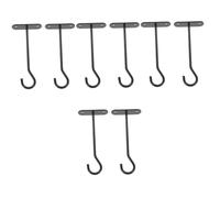 UPKOCH 8 Ensembles Panier de Suspendu Crochet monté Crochet pour Plantes de Plafond Plantes en Cintres à Fleurs Support de Plantes suspendues Noir